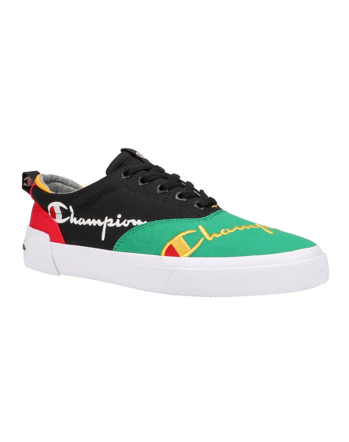 Champion Swipe Colorblock Sneakers Heren - Groen/Zwart - Belgie 8271RXTLM